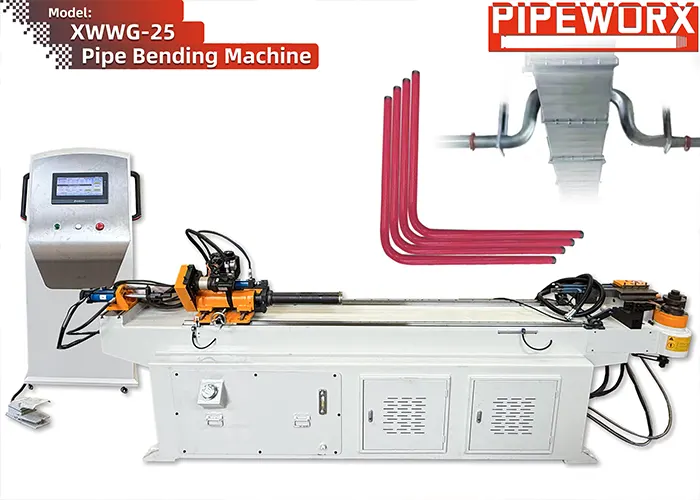 Automatic Hydraulic Fire Sprinkler Pipe Bending Machine | Offset & Branch Pipe Bender for Fire Protection, MEP and Industrial Pipe Fabrication