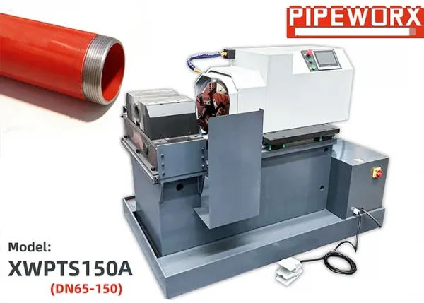 Large Diameter Intelligent Pipe Threading Machine | DN65-DN150 (2.5″-6″) Automatic Steel Pipe Threading Equipment for Fire Protection & Industrial Pipe Fabrication
