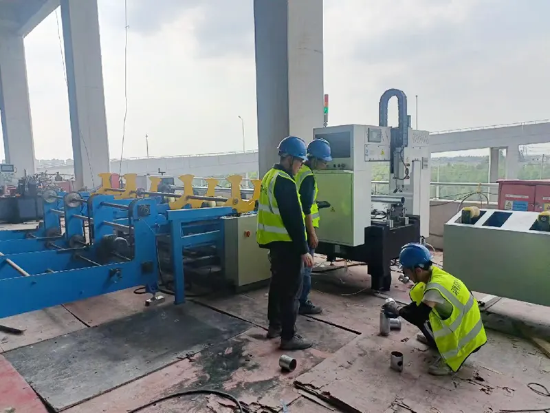 Shanghai laser tube cutting and grooving production line1