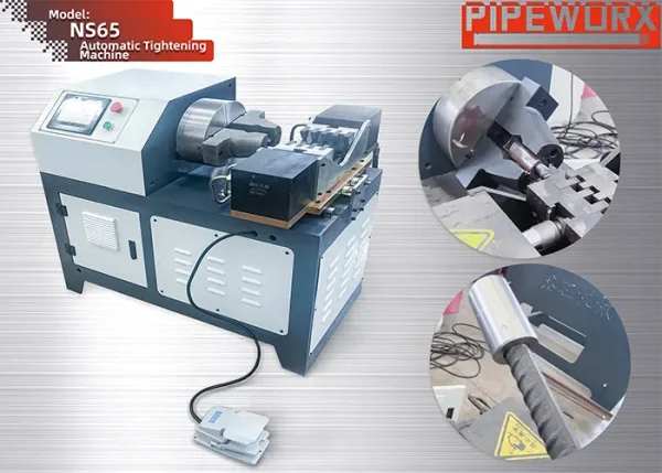 Automatic Pipe Fitting Tightening Machine | Threaded Pipe Fitting Assembly Equipment | DN15-DN65 Tee, Coupling & Elbow