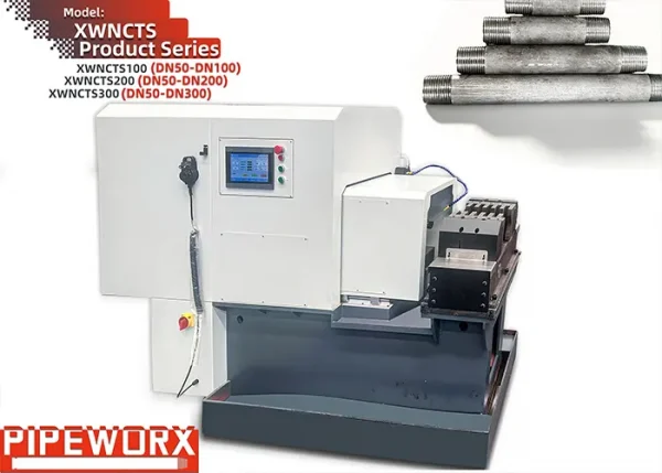 Heavy-Duty CNC Pipe Threader for Extra Long Threads | DN50-DN300（2inch-12inch）, BSPT & NPT Thread Available